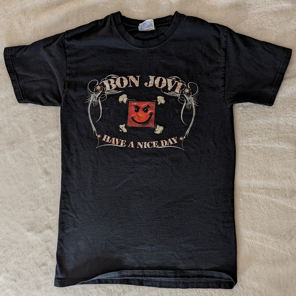 Bon Jovi Have A Nice Day 2006 Official Tour T-Shirt Size Small Concert Tee